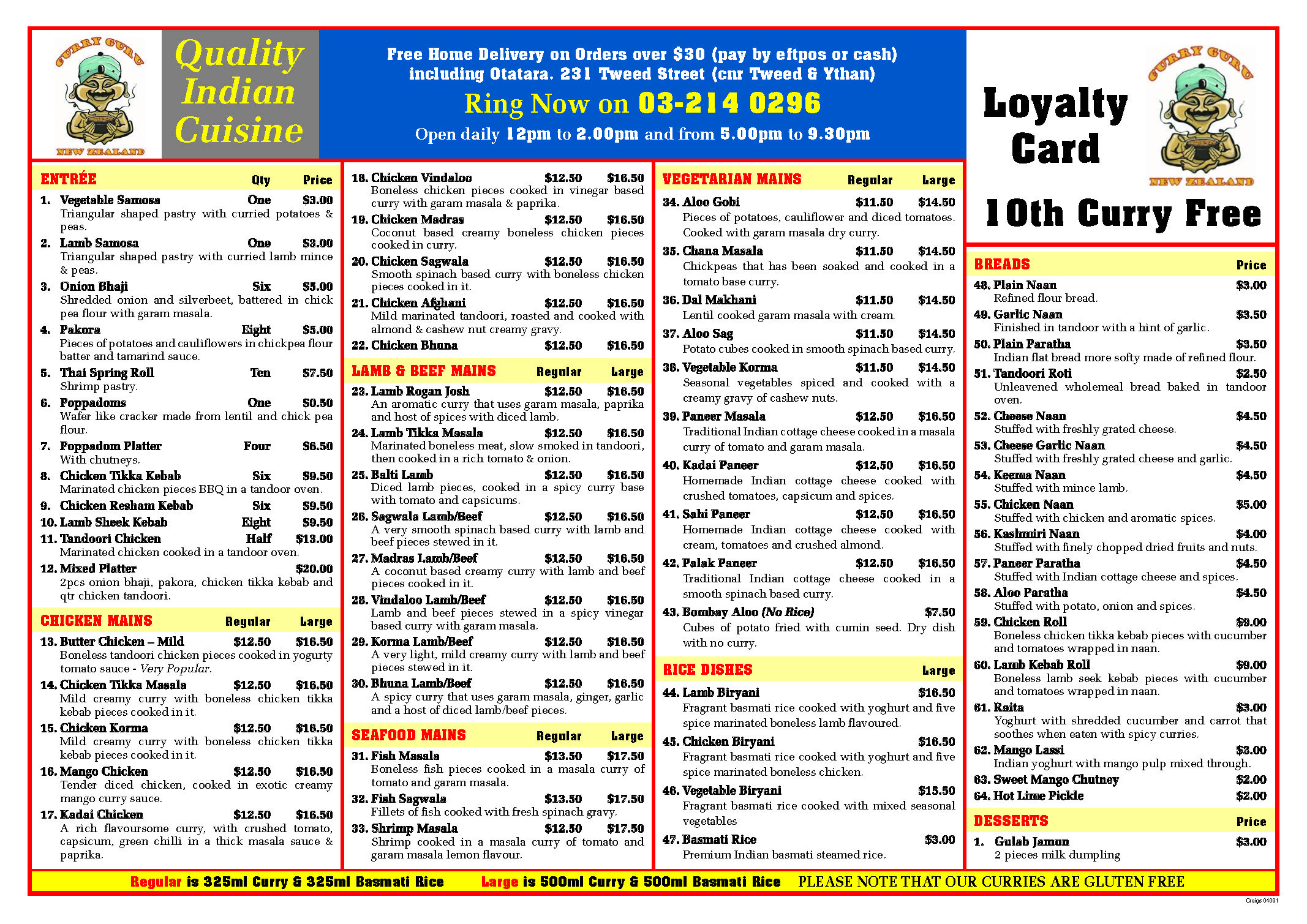 Indian food in Invercargill